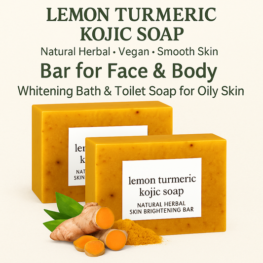 Lemon Turmeric Kojic Soap – Natural Herbal Skin Brightening Bar